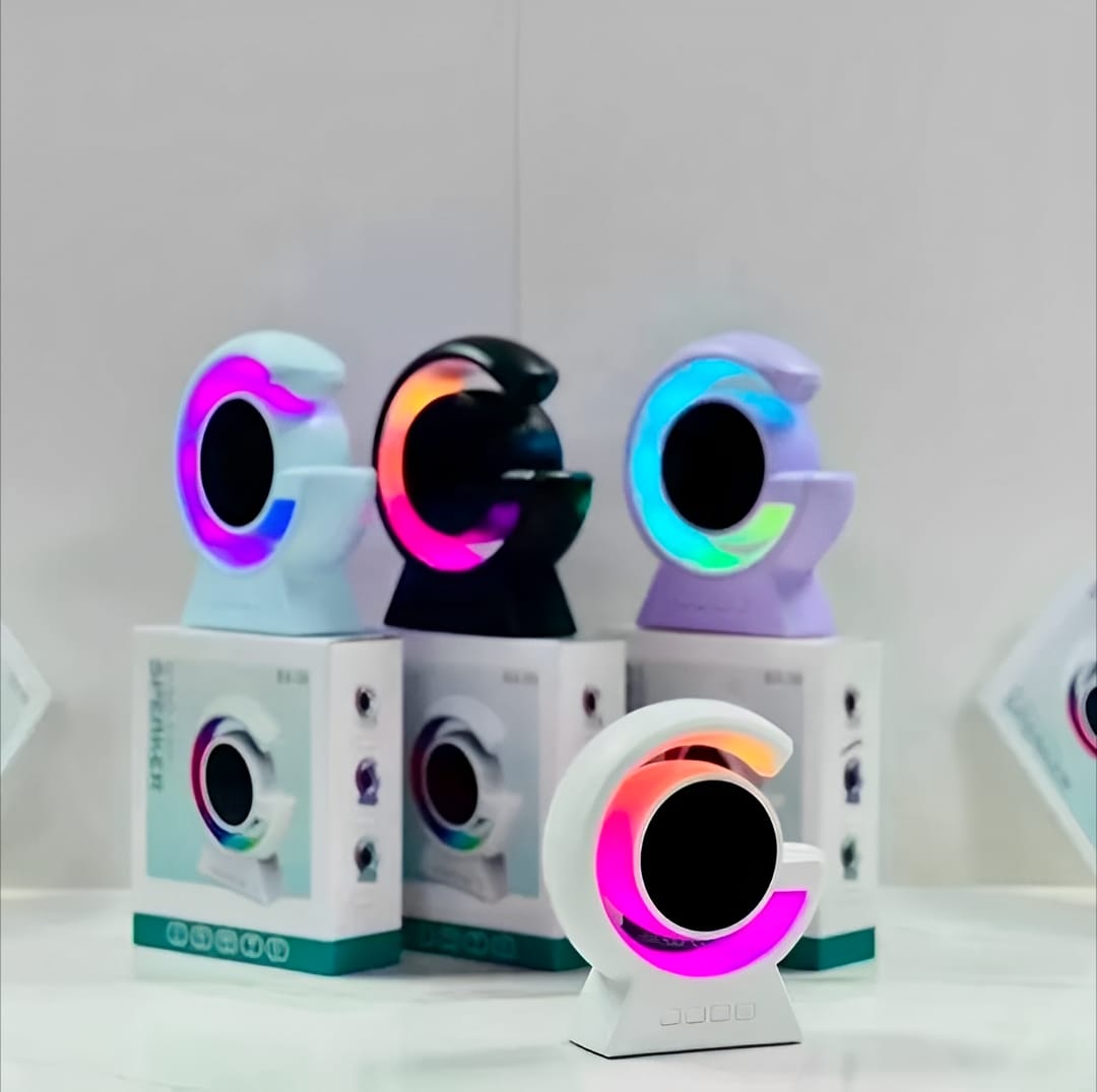 BX-39 Mini G Wireless Speaker With RGB Light & Wireless Charging