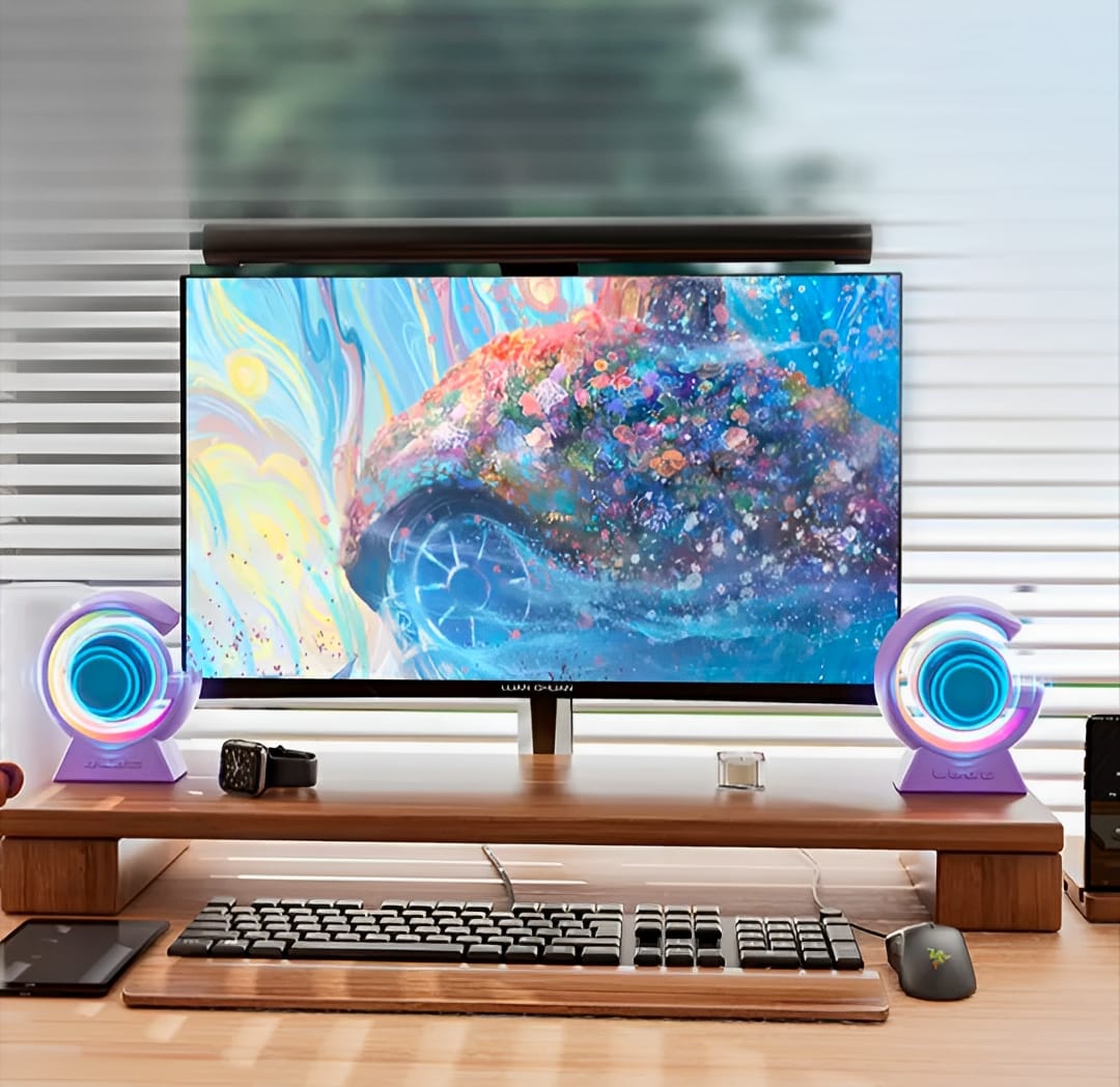 BX-39 Mini G Wireless Speaker With RGB Light & Wireless Charging