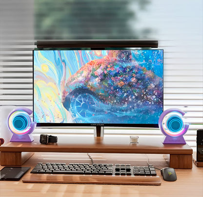 BX-39 Mini G Wireless Speaker With RGB Light & Wireless Charging